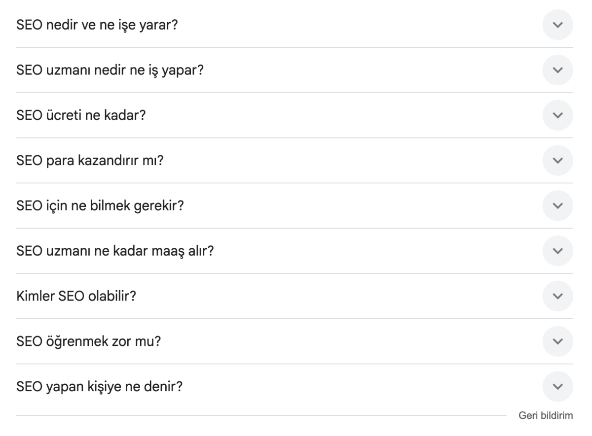People Also Ask nedir? Kullanıcılar bunu da sordu ile trafiğinizi artırmanın yolları 2 People also ask